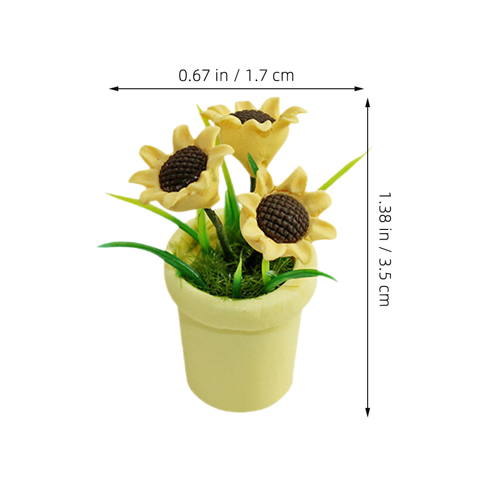 4Pcs Miniature Sunflower Bonsa - Bonsai Garden Landscape Design review and price