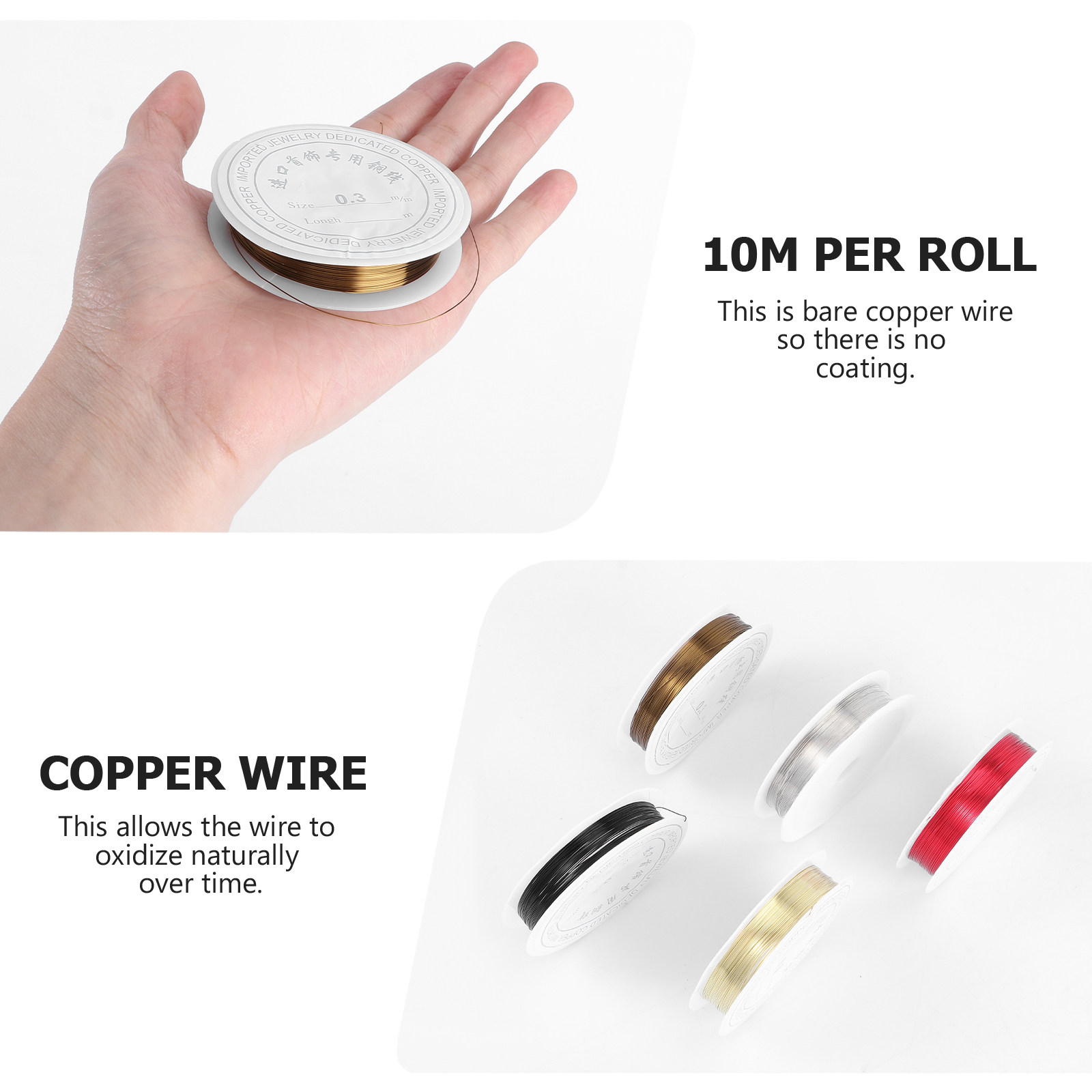 5 Roll Copper Wire Jewelry Mat - Copper Wire Roll review and price