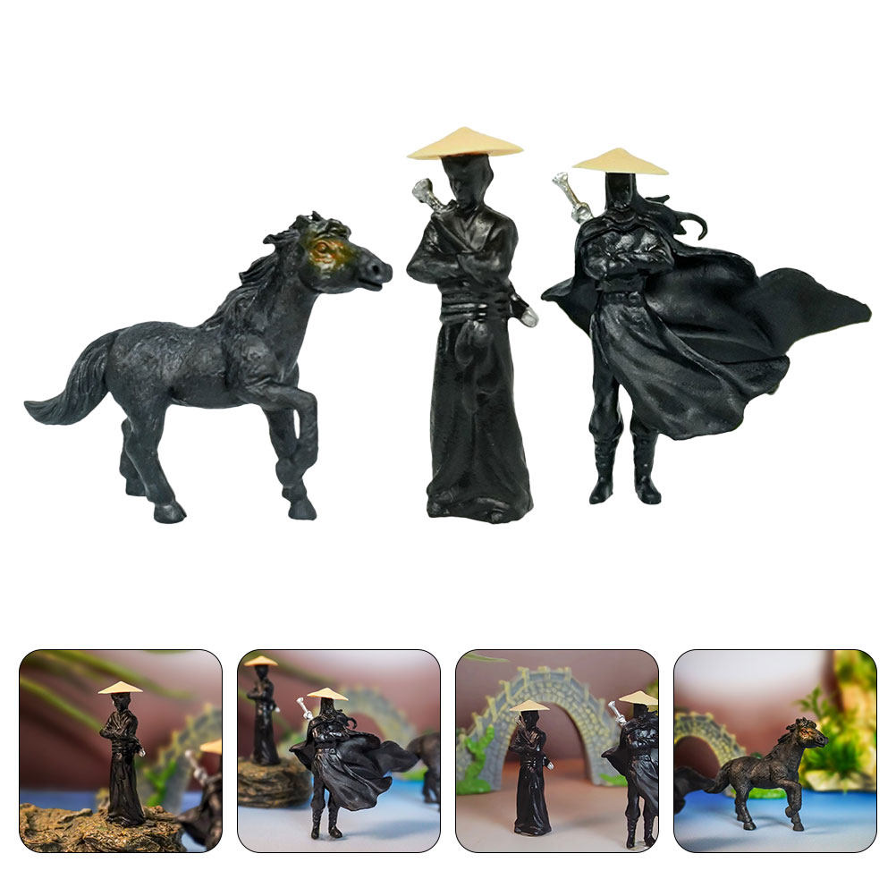 3Pcs Ancient Chinese Knight Sc - Bonsai Garden Art review and price
