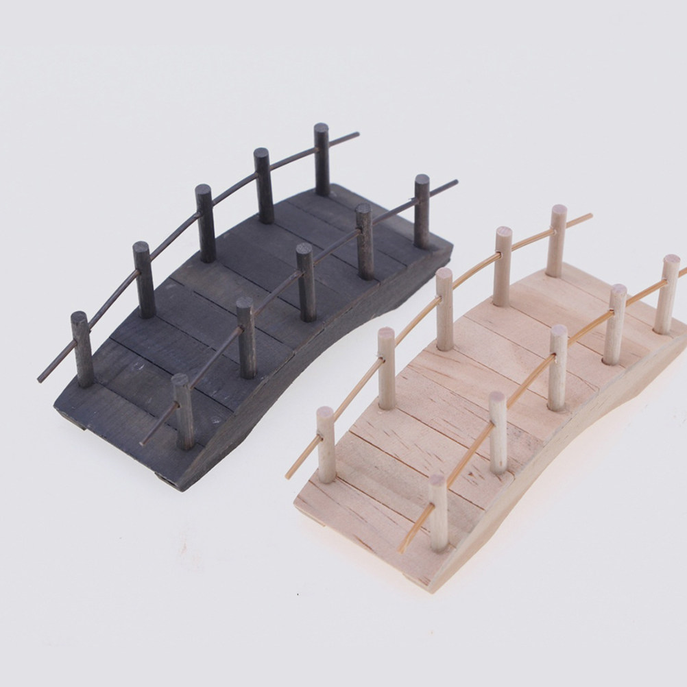 2Pcs Mini Wooden Arch Bridge V - Bonsai Garden Landscape Design review and price